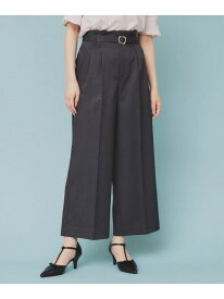 【SALE／20%OFF】ベルト付ストレッチワイドパンツ【防シワ/イージーアイロン/洗濯機洗い可】 index インデックス パンツ その他のパンツ ベージュ グレー カーキグリーン【RBA_E】【送料無料】[Rakuten Fashion]