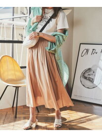 【清涼感/ウエストゴム/薄地】フレアギャザースカート UNTITLED アンタイトル スカート ロング・マキシスカート グリーン ピンク ブルー【送料無料】[Rakuten Fashion]