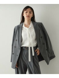 【SALE／30%OFF】ダブルテーラードジャケット【洗える】 OPAQUE.CLIP オペークドットクリップ ジャケット・アウター テーラードジャケット・ブレザー ブラック グレー【RBA_E】【送料無料】[Rakuten Fashion]