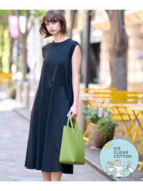 【ポケットあり/接触冷感/抗菌防臭/消臭】アイスクリアコットンワンピース DRESSTERIOR ドレステリア ワンピース・ドレス その他のワンピース・ドレス ブラック オレンジ【送料無料】[Rakuten Fashion]
