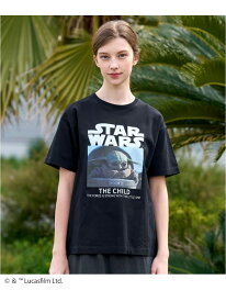 【接触冷感】STAR WARS カプセルグローグTシャツ DRESSTERIOR ドレステリア トップス カットソー・Tシャツ ブラック【送料無料】[Rakuten Fashion]