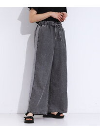 【SALE／10%OFF】【S-LL】サイドラインがアクセント イージーデニムパンツ SHOO・LA・RUE シューラルー パンツ ジーンズ・デニムパンツ ブルー ブラック【RBA_E】【送料無料】[Rakuten Fashion]