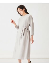 【SALE／50%OFF】【日本製/きれい目/ベルト付】ミルドジャージワンピース UNTITLED アンタイトル ワンピース・ドレス その他のワンピース・ドレス ブラック ネイビー グレー【RBA_E】【送料無料】[Rakuten Fashion]