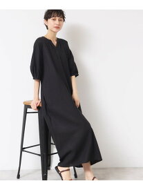 【SALE／32%OFF】【洗える】パフスリーブAラインワンピース(S~L) Dessin デッサン ワンピース・ドレス その他のワンピース・ドレス ブルー ブラック ブラウン【RBA_E】【送料無料】[Rakuten Fashion]