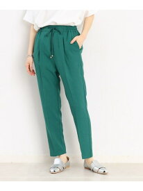 【SALE／30%OFF】【美脚に魅せる】モノフィラジョグテーパードパンツ/洗濯機OK THE SHOP TK ザ ショップ ティーケー パンツ その他のパンツ グリーン ブラック ベージュ【RBA_E】[Rakuten Fashion]