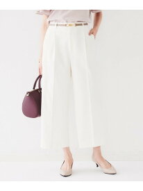 【SALE／40%OFF】【ストレッチ/後ろウエストゴム】タックワイドパンツ UNTITLED アンタイトル パンツ その他のパンツ ホワイト ブラック グリーン ピンク グレー【RBA_E】【送料無料】[Rakuten Fashion]