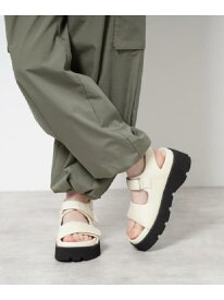 【SALE／10%OFF】ダブルベルト厚底サンダル ESPERANZA エスペランサ シューズ・靴 サンダル ブラック ホワイト【RBA_E】【送料無料】[Rakuten Fashion]