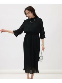 【お呼ばれドレス】ジョーゼット オケージョンワンピース UNTITLED アンタイトル ワンピース・ドレス その他のワンピース・ドレス ブラック ネイビー ブルー【送料無料】[Rakuten Fashion]