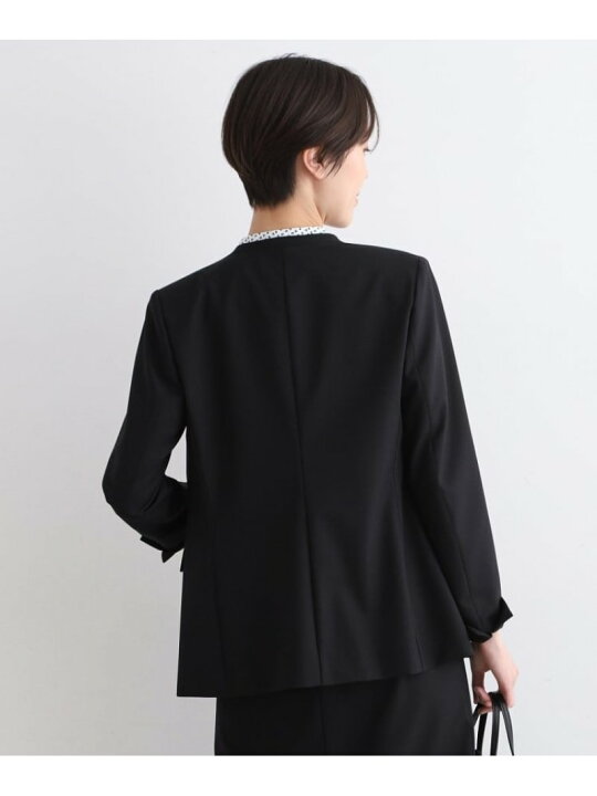 楽天市場】【SALE／50%OFF】【定番スーツ/ウール混】無地ノーカラー 