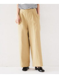 【SALE／60%OFF】【洗える/ドライタッチ】センタープレス ワイドパンツ UNTITLED アンタイトル パンツ その他のパンツ ブラウン ホワイト グレー【RBA_E】【送料無料】[Rakuten Fashion]