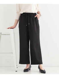 【SALE／50%OFF】【洗える/S-LL】ストライプ柄ワイドイージーパンツ SHOO・LA・RUE シューラルー パンツ その他のパンツ ホワイト グレー ブラック【RBA_E】[Rakuten Fashion]