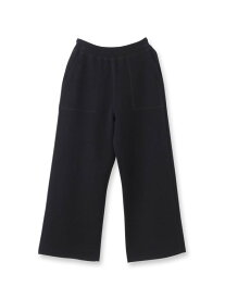TICCA(ティッカ)ミラノリブワイドニットパンツ DRESSTERIOR ドレステリア パンツ その他のパンツ ブラック【送料無料】[Rakuten Fashion]