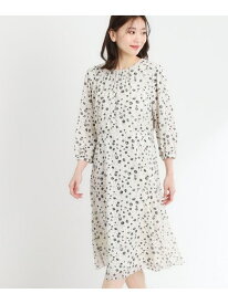 【SALE／50%OFF】【夏SALE/マシンウォッシュ可】フラワープリントワンピース Reflect リフレクト ワンピース・ドレス その他のワンピース・ドレス ネイビー グリーン ホワイト【RBA_E】【送料無料】[Rakuten Fashion]