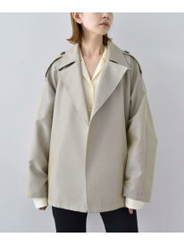 CODE A｜oversized short trench coat DRESSTERIOR ドレステリア ジャケット・アウター トレンチコート ベージュ【送料無料】[Rakuten Fashion]