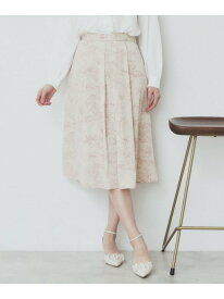 【SALE／60%OFF】フラワープリントフレアスカート【洗濯機洗い可/イージーアイロン】 index インデックス スカート その他のスカート グレー ホワイト【RBA_E】[Rakuten Fashion]