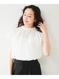 【SALE／30%OFF】綿シルク2WAYブラウス UNTITLED アンタイトル トップス シャツ・ブラウス パープル ホワイト グレー【RBA_E】【送料無料】[Rakuten Fashion]