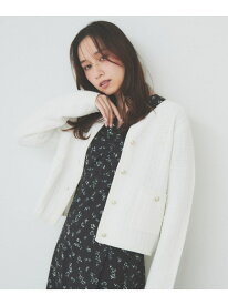 【SALE／30%OFF】コットンカノコカーディガン【洗濯機洗い可】 index インデックス トップス カーディガン パープル ホワイト ネイビー【RBA_E】【送料無料】[Rakuten Fashion]