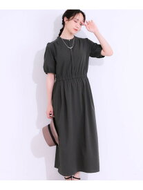 【SALE／30%OFF】【洗える/S-LL/ひんやり/UV】女性らしさ漂う サッカーワンピース SHOO・LA・RUE シューラルー ワンピース・ドレス その他のワンピース・ドレス ブルー ブラウン グレー【RBA_E】[Rakuten Fashion]