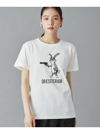 大阪ルクア&EC限定 ドレステリアTシャツ DRESSTERIOR ドレステリア トップス カットソー・Tシャツ ホワイト【送料無料】[Rakuten Fashion]