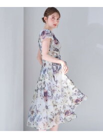 【SALE／28%OFF】【花柄・一枚で着映える・細見え】Summerオーガンフルールワンピース Couture Brooch クチュールブローチ ワンピース・ドレス その他のワンピース・ドレス グレー ブラック【RBA_E】【送料無料】[Rakuten Fashion]