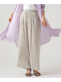 【SALE／55%OFF】【M-LL/選べる着丈】すっきりキレイ見え サテンワイドパンツ SHOO・LA・RUE シューラルー パンツ その他のパンツ ホワイト ブラック グリーン ブルー ベージュ グレー【RBA_E】[Rakuten Fashion]