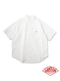 DANTON(ダントン)ドットボタン ボタンダウン ショートスリーブシャツ DRESSTERIOR ドレステリア トップス シャツ・ブラウス ホワイト ブルー グリーン【送料無料】[Rakuten Fashion]