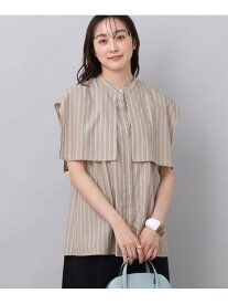 【SALE／50%OFF】【上品見え/洗える】カバリングストライプ シャツブラウス UNTITLED アンタイトル トップス シャツ・ブラウス グリーン パープル ネイビー【RBA_E】【送料無料】[Rakuten Fashion]