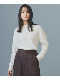 【SALE／53%OFF】ボートネックヨークリブプルオーバー【洗える】 grove グローブ トップス ニット グリーン グレー ホワイト イエロー ピンク【RBA_E】[Rakuten Fashion]