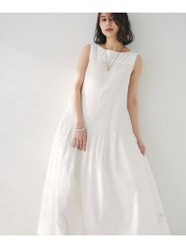 【コットン100/夏ワンピ/ナロー】シャーリングワンピース UNTITLED アンタイトル ワンピース・ドレス その他のワンピース・ドレス ブラック グリーン ブラウン ホワイト【送料無料】[Rakuten Fashion]