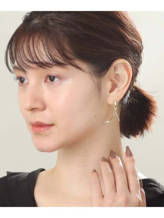 楽天市場】K10平板ひねり クロスフックピアス COCOSHNIK ココシュ 