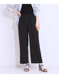 【SALE／30%OFF】【洗える/ひんやり/UV/SS-3L】さらさらぷるんワイドパンツ SHOO・LA・RUE シューラルー パンツ その他のパンツ ブラック グリーン ベージュ【RBA_E】[Rakuten Fashion]