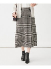 【SALE／20%OFF】【ツイード風/日本製】グレンチェック ラップ風スカート UNTITLED アンタイトル スカート その他のスカート ブラウン グレー【RBA_E】【送料無料】[Rakuten Fashion]