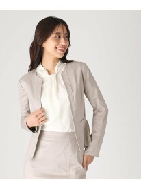 【SALE／50%OFF】【洗える/日本製】ノーカラージャケット COUP DE CHANCE クード シャンス ジャケット・アウター ノーカラージャケット ベージュ グレー ネイビー【RBA_E】【送料無料】[Rakuten Fashion]