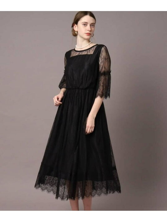 楽天市場】【SALE／30%OFF】チュールレースワンピース DRESSTERIOR 