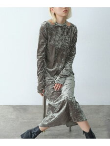 �yRe�zneck point velour dress CODE A �R�[�h�G�[ �����s�[�X�E�h���X ���̑��̃����s�[�X�E�h���X �u���b�N�y���������z[Rakuten Fashion]
