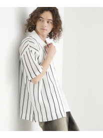 【SALE／60%OFF】【セットアイテム】透かし編みオープンシャツ tk.TAKEO KIKUCHI ティーケータケオキクチ トップス シャツ・ブラウス ブラウン ホワイト ブラック【RBA_E】[Rakuten Fashion]