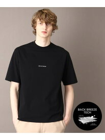 【Safari5月号掲載】【接触冷感/UVカット機能】BACK BREEZE TECH ロゴTシャツ DRESSTERIOR ドレステリア トップス カットソー・Tシャツ ホワイト ブラック ピンク【送料無料】[Rakuten Fashion]