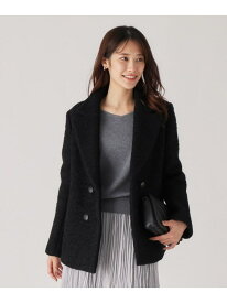 【SALE／50%OFF】【日本製】ループ状の素材でトレンド感を!ミドル丈コート COUP DE CHANCE クード シャンス ジャケット・アウター テーラードジャケット・ブレザー ホワイト ベージュ ブラック【RBA_E】【送料無料】[Rakuten Fashion]