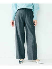 【SALE／49%OFF】【ワイド/後ろゴム/シーズンレス】シルクネップツイードパンツ UNTITLED アンタイトル パンツ その他のパンツ グレー ブラウン ベージュ【RBA_E】【送料無料】[Rakuten Fashion]