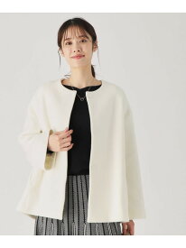 【SALE／50%OFF】【日本製】ノーカラーコート COUP DE CHANCE クード シャンス ジャケット・アウター その他のジャケット・アウター オレンジ ホワイト【RBA_E】【送料無料】[Rakuten Fashion]