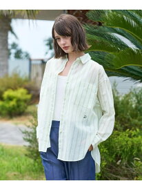 【SALE／20%OFF】シアー ストライプシャツ DRESSTERIOR ドレステリア トップス シャツ・ブラウス ブルー【RBA_E】【送料無料】[Rakuten Fashion]