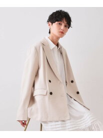 【SALE／40%OFF】ダブルブレストジャケット【洗える】 OPAQUE.CLIP オペークドットクリップ ジャケット・アウター テーラードジャケット・ブレザー ベージュ ネイビー【RBA_E】【送料無料】[Rakuten Fashion]