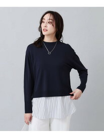 【SALE／55%OFF】【インナー付/薄手】バックシャン ストレッチニット UNTITLED アンタイトル トップス アンサンブル グレー グリーン ネイビー【RBA_E】【送料無料】[Rakuten Fashion]