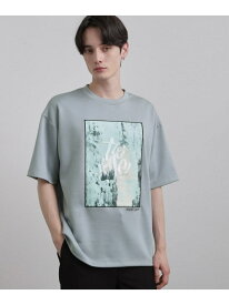 コンシールドエンブロTシャツ tk.TAKEO KIKUCHI ティーケータケオキクチ トップス カットソー・Tシャツ ブルー ブラック ホワイト【先行予約】*【送料無料】[Rakuten Fashion]