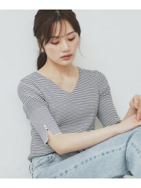 【SALE／60%OFF】《5色展開》Vネックリブニット【洗濯機洗い可】 index インデックス トップス ニット ホワイト ブルー グレー ピンク【RBA_E】[Rakuten Fashion]