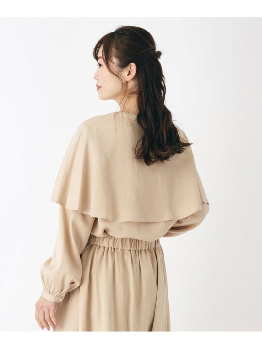 楽天市場】【SALE／46%OFF】【洗える/リネン混/ビッグカラー/同柄 