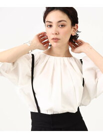 【SALE／30%OFF】【GISEL6月号掲載】タックギャザーブラウス GALLEST インディヴィ トップス シャツ・ブラウス ホワイト ブラック イエロー ベージュ【RBA_E】【送料無料】[Rakuten Fashion]