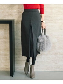 【SALE／52%OFF】【ウエスト後ろゴム/シーズンレス】シルクネップツイード ナロースカート UNTITLED アンタイトル スカート ロング・マキシスカート ブラウン ベージュ グレー【RBA_E】【送料無料】[Rakuten Fashion]