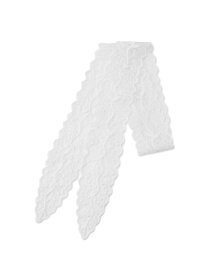【SALE／47%OFF】レースナロースカーフ grove グローブ ファッション雑貨 スカーフ・バンダナ ホワイト ブラック【RBA_E】[Rakuten Fashion]