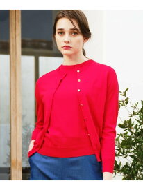 【SALE／20%OFF】【毎年人気!洗える】コットンシルクニットカーデ DRESSTERIOR ドレステリア トップス カーディガン ネイビー レッド ブルー【RBA_E】【送料無料】[Rakuten Fashion]